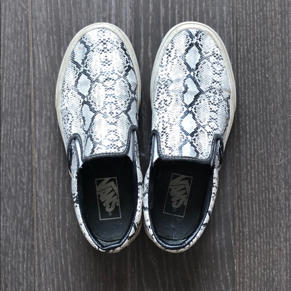 Snakeskin Vans size 7